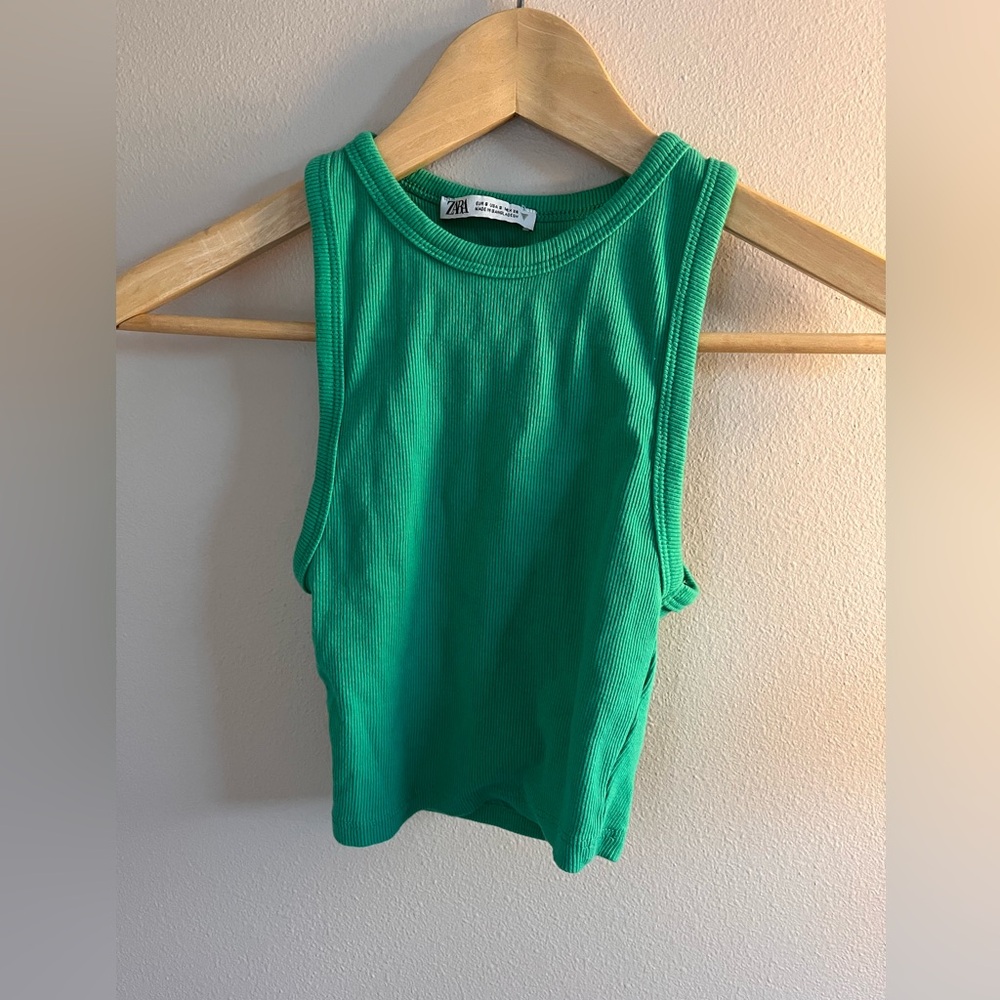 Zara Ribbed Sleeveless Top